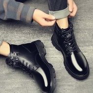 🎁ส่งจากกรุงเทพ🎁รองเท้าบูทผู้ชาย รองเท้าหุ้มข้อ รองเท้าบูทมาร์ตินแฟชั่น😜สไตล์อังกฤษ😜กันลื่น การออกแบบที่สวยงาม