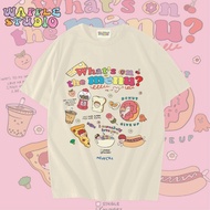 [ ส่งฟรี 🔥 ] WS1162 เสื้อยืดโอเวอร์ไซส์ ผ้าคอตตอน 100% เสื้อยืดเกาหลี เสื้อยืด  WAFFLE STUDIO