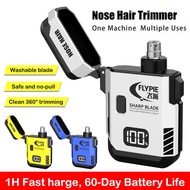 Rechargeable Nose Hair Trimmer For Men LED Digital Display Painless Electric Nose Hair Trimmer Water