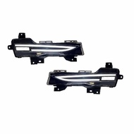 Sequential Flow RGB Stream Fog Light for Tesla Model 3 Y Modification  Upgrade Led RGB Fog Lamp  Car