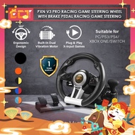 PXN V3 Pro Racing Game Steering Wheel With Brake Pedal Racing Game Steering - For PC/PS3/PS4/XBOX ON