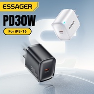 ESSAGER Fast Charging 30W Single C Travel Charger Intelligent Low Temperature Fast Charging