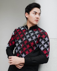 Kemeja Bordir Pria NUC.ID Aydin 01 (Hitam)