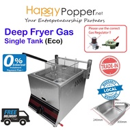Happypopper Commercial Eco Deep Fryer 6 Liter / 9 Liter Single Tank Gas 6Liter / 9Liter dapur ayam g