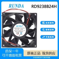 R RUNDA RD9238B24H 24V 0.50A 9CM Cabinet Inverter Electric Welding Machine Cooling Fan