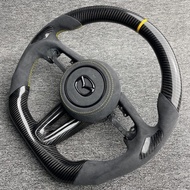 ที่ปัดกวาดลายไฟเบอร์คาร์บอนสำหรับ Mazda CX-50 CX-49 CX-30 รุ่นใหม่ อุปกรณ์ตกแต่งภายในรถยนต์ ที่ปัดกว