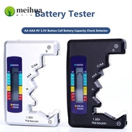 MEIHUAA Battery Tester LCD Display C D N AA AAA 9V 1.5V Button Cell Voltage Tester