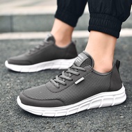 EU/US Best Selling 29cm Large Size Men's Outdoor Running Sneakers Soft Bottom Black Sports Casual Sh