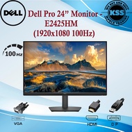 Dell Pro 24 Monitor -- E2425HM (1920x1080, FHD, IPS, 100Hz, VGA/ HDMI/ DP)