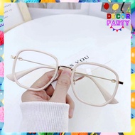 MATA DP Anti-Radiation Glasses 6651 Polygonal Glasses Transparent Lenses Men'sWanita Frame Sunglasse
