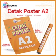 Cetak Poster A2 Ukuran Besar Print Full Color Gambar KPOP Anime Custom Daftar Menu Iklan Kertas