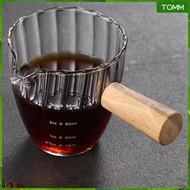 [Wishshopehhh] Single Mouth Glass Milk Jug 90ml Espresso Accessories Clear Espresso Measuring