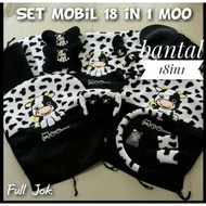 Car Pillow / Car Seat Cover / 18in1 Pillow / 18in1 Moo Cow
