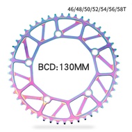 LazaraLife 130BCDจักรยานพับChainringแคบกว้างป้องกันการวางโซ่แหวน