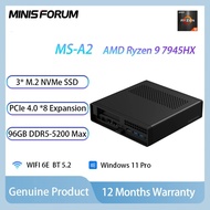 Minisforum MS-A2 MINI PC AMD Ryzen 9 7940HX 64GB DDR5-5600Mhz WIFI6E BT5.3 Windows Desktop Gaming Co