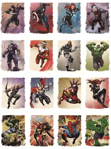 Iron Man Captain America Thermo-Stickers for Clothes patches DIY Sewing Decoration iron on transfer 