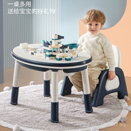 Building Block Toy Table Chair Assembly Educational Boy Table Girl Multifunctional Children Learning