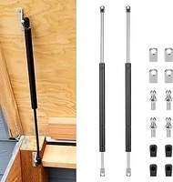 2 Pcs Gas Struts 24 Inch 150 lbs Prop Shock Lift Springs Rod Struts for Heavy-duty Floor Hatch Truck Tonneau Cover Lift Supports Murphy Bed