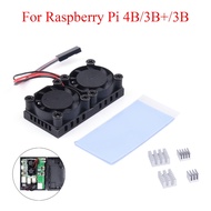 Raspberry Pi 4 Model B Cooling Dual Fan Kit With Heat Sink Double Cooling Fans Cooler Optional For R