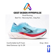 MERAH 910 Nineten Geist Ekiden Hyperpulse biru Md/ Red Black Recovery Run Running Shoes, Daily Runni
