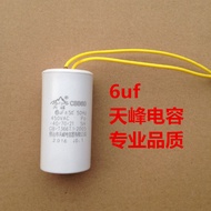 CBB60 Washing Machine Capacitor CBB60 6UF Start Capacitor Water Pump Motor Start Capacitor Motor Tia