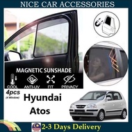 Hyundai Atos Magnetic Sunshade 【4pcs】 Accessories Automotive