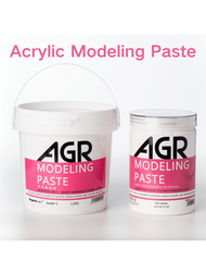 Acrylic Painting Medium Modeling Paste, Texture Paste, White, Large Size, 16.9 Fl Oz (500 Ml) Vivid 