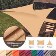 Kanopi kain awning bentuk segitiga ukuran 2x3x3 | sun shade