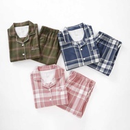 Muji Style Autumn-Winter Warm Flannel Pajamas for Couples