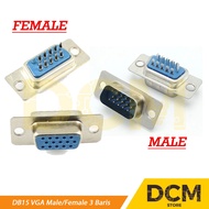 DB15 VGA Male Connector Female Socket Adapter DB 15 VGA Male Women's/