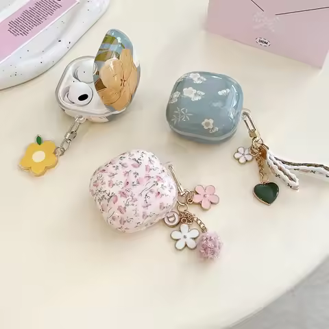 colourful flower For Samsung Galaxy Buds FE / buds2pro /Buds Core/buds live Case Earphone silicone c