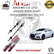 #ANSHIN#JAPAN FRONT DRIVE SHAFT NISSAN ALMERA 2020-2024 N18 1.0 TURBO (U-NI989156HD/U-NI989155HD)