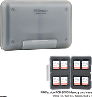D✔⊙PROfezzion 8 Slots SD Card Storage Plastic Memory Card Waterproof Anti-Shock Protective Box for 8