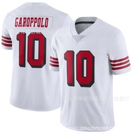 Same Day Delivery!!NFL Rugby Jersey 49 People 10 White Retro 49ers Jimmy Garoppolo Jersey