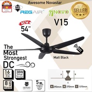 Regair Inovo V15 54"/ 40” 8 speed DC Motor Ceiling Fan with Remote Control