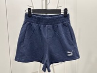 puma女短褲/棉質/ S/藍色