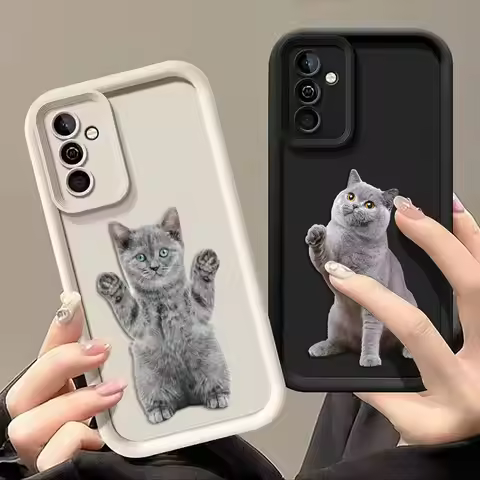 White Grey Cat Ragdoll Cover Phone Case For HONOR 600 400 90 LITE 300 200 70 50 20 10I 9X 8X PRO DIY