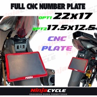 CNC PLATE NUMBER 17.5x12.5 22x17 motorcycle