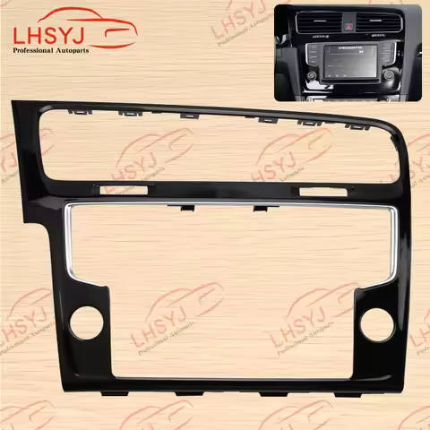 8 inch Piano Black MIB Radio Frame For VW Golf 7 7.5 MK7 MK7.5 Screen Bezel Car Navigation Screen De
