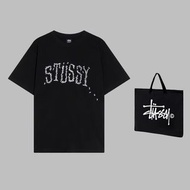 STUSSY  2023春夏新款螞蟻字母印花短袖T恤