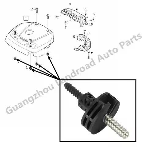 31474830 Engine Guard Studs Double Head Screw Fits VOLVO S60 S90 V40 V60 V90 XC40 XC60 XC90 2.0T B42