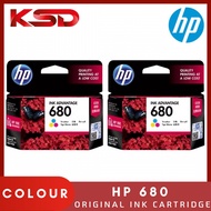 HP 680 BLACK INK / TRI COLOR COLOUR INK CARTRIDGE ORIGINAL HP680 - F6V27AA/F6V26AA