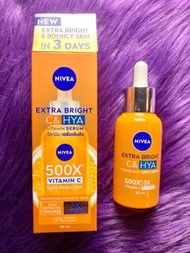 30ml 全新 Nivea 500倍 維他命C 抗皺美白精華 3日可見改善 淡斑 暗沉 去黃 均勻膚色 暗啞 淨斑 補濕 保水 滋潤 透明質酸 妮維雅 Vitamin C 500X 3X Spot R