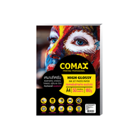 กระดาษ comax A4 HIGH GLOSSY PHOTO INKJET PAPER (WATER RESISTANT) 50 แผ่น/180g/A4