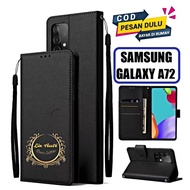 HP Samsung A72 Case Premium Leather Flip Cover Wallet ELEGAN - Multifunction Cover