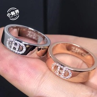 Thick Silver Version Pig Nose Ring for Women Hollow Out Inlaid with Diamonds Design Pig Nose Ring Fa