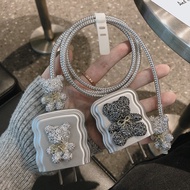 Ok Iphone 18w 20w Charger Cable Protector Charger Head Adapter Protector Cute Character Charger Case