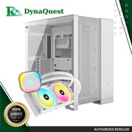 Corsair 6500D Airflow White Dual Chamber + Corsair iCUE H100i RGB Elite
