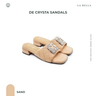 LA BELLA  รองเท้าแตะหนังแกะ รุ่น DE CRYSTA SANDALS 6 สี