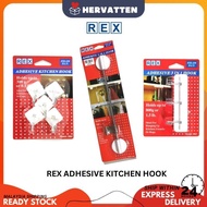 REX ADHESIVE KITCHEN HOOK | KITCHENWARE 3IN1/5IN1/1TO1(3M QUALITY)